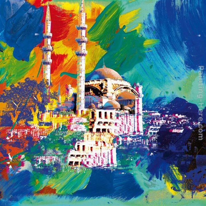 istanbul painting - Robert Holzach istanbul art painting